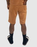 Soviet Mens Medal Track Shorts In Tobacco