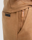 Soviet Mens Medal Track Shorts In Tobacco