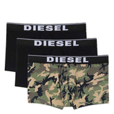Diesel Mens M-Umbx Damie 3 Pack Boxer Shorts in Camo Multi