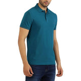 Tommy Hilfiger Mw356191 Msw Cuf Embro And Tipping Slim Polo Turquoise