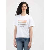 Calvin Klein Photo Graphic Relaxed Tee In White