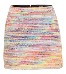 Karl Lagerfeld Ladies Boucle Skirt In Pink