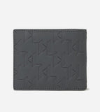 Karl Lagerfeld K-Monogram Weatherproof Wallet In Grey