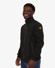 Soviet Mens Zip Through Jacket In Black