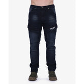 Soviet Mens Portela Pocket Cargo Jeans In Blue Black