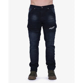 Soviet Mens Portela Pocket Cargo Jeans In Blue Black