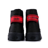 Palladium Mens Pampa Hi Dare Ii Shoes Black & Red