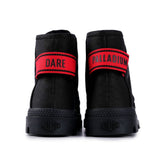 Palladium Mens Pampa Hi Dare Ii Shoes Black & Red