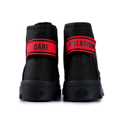 Palladium Mens Pampa Hi Dare Ii Shoes Black & Red