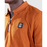 Soviet M Smooth Svt9088 Mens S/Slv Fashion Golfer Caramel