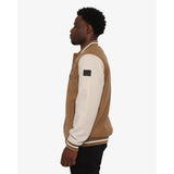 Soviet Mens Baseball Jacket Taupe