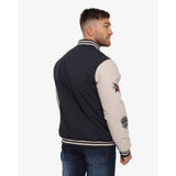 Soviet Mens Baseball Jacket In Navy