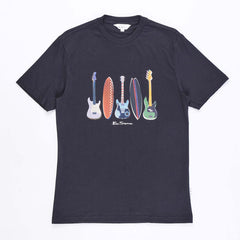 Ben Sherman W1012519 Mens Sufr N Guitar Tshirt Navy
