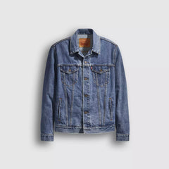 levis Mens Trucker Jacket In Medium Stonewash