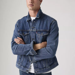 levis Mens Trucker Jacket In Medium Stonewash