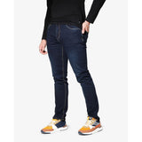 Soviet Mens Terminator #9 Slim Leg Jeans In Blue Black