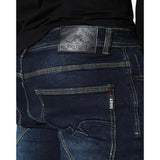 Soviet Mens Terminator #9 Slim Leg Jeans In Blue Black