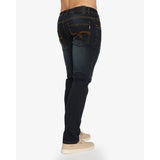 Soviet Mens Slim Leg Denim Jeans In Blue Black