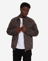 Soviet Mens Clark Premium Weathered Jacket In Chocolate
