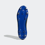 Adidas Unisex Rugby Malice Elite SG Shoes In Core Black / Beam Green / Royal Blue
