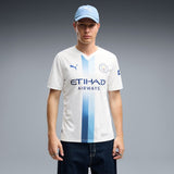 Puma Manchester City Third Jersey Replica T-Shirt In White & Blue