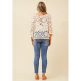 Mandi Ladies Blouse In Cream
