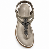 Savoy Ladies Sandal In Pewter