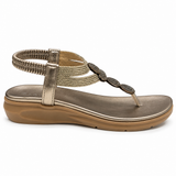 Savoy Ladies Sandal In Pewter