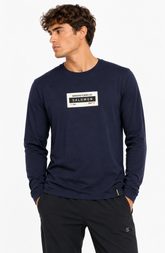 Salomon Mens Team Player Long Sleeves T-Shirt In Midnight Blue