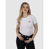 Guess Womens Mini Triangle T-Shirts In White