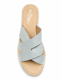 Miss Black Ladies Jayda 7 Sandals In Blue Multi