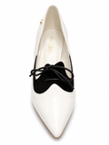 Miss Black Ladies Lola 14 Shoes In White/Black
