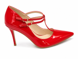 Miss Black Ladies Lola 2 Heels In Red