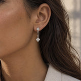 Clover Diamond Drop Earrings