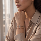 Clover Diamond Bangle