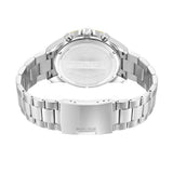 Police Mens Green Dial Gold Case Watch In Silver