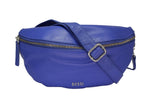 Bossi Womens Nadia Leather Cross Body Bag In Blue
