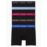 Calvin Klein Mens 5 Pack Brief Boxer Set In Black Multi