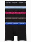 Calvin Klein Mens 5 Pack Brief Boxer Set In Black Multi
