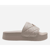 Replay Womens New Lotty Quilt Slides In Beige
