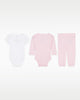 Nike Kiddies Girls Essential 3Pc Bodysuit & Pant Sets In Pink Foam