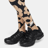 Nike Girls Floral Leggings In Black