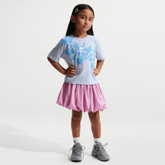 Nike Girls Lace It Up Boxy Tee T-Shits In Ghost