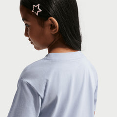 Nike Girls Lace It Up Boxy Tee T-Shits In Ghost