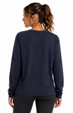 Salomon Womens Race Long Sleeves T-Shirt In Night Sky