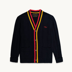 Tshepo Jeans Unisex Knitted Cardigan In Navy