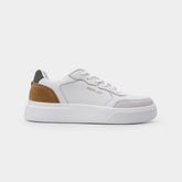 Replay Mens Notting Agency Shoes In White & Tan