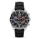 Seiko Mens Black Chrono Watch
