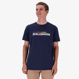 Salomon Mens Old Racer Ii Short Sleeves T-Shirt In Blue