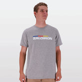 Salomon Mens Old Racer Ii Short Sleeves T-Shirt In Grey/Melange